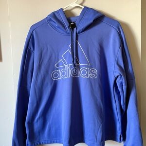 Adidas Climawarm Blue Hoodie Women’s 2XL | Fits Like XL Athletic Pullover